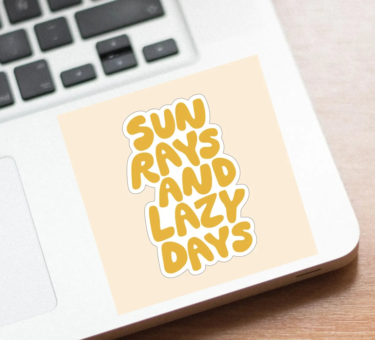 Sun Rays and Lazy Days Summertime Sunny Sunshine Typography sticker by THE MOTIVATED TYPE