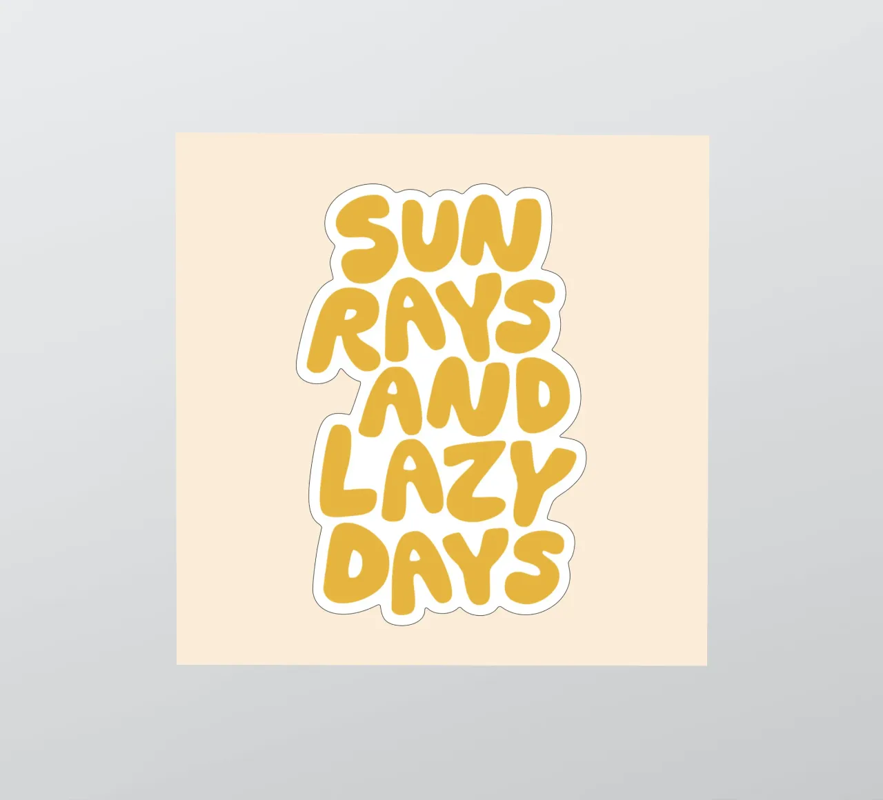 Sun Rays and Lazy Days Summertime Sunny Sunshine Typography sticker by THE MOTIVATED TYPE