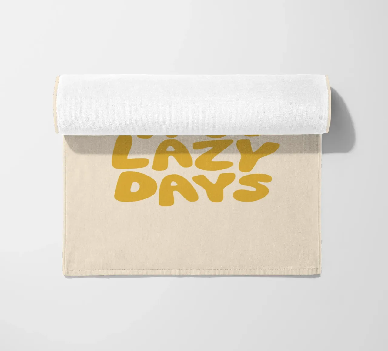 Sun Rays and Lazy Days Summertime Sunny Sunshine Typography beach towel by THE MOTIVATED TYPE