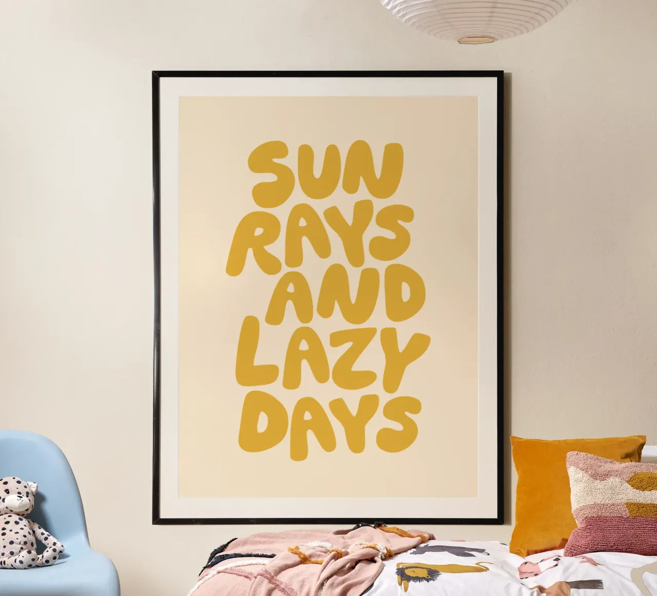 Sun Rays and Lazy Days Summertime Sunny Sunshine Typography hahnemühle by THE MOTIVATED TYPE