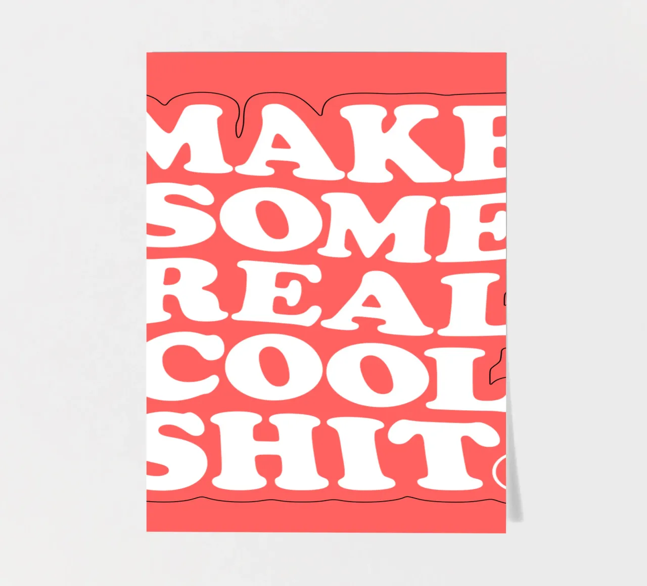 Realizzare un design tipografico retrò in grassetto in rosso foglio adesivo da THE MOTIVATED TYPE