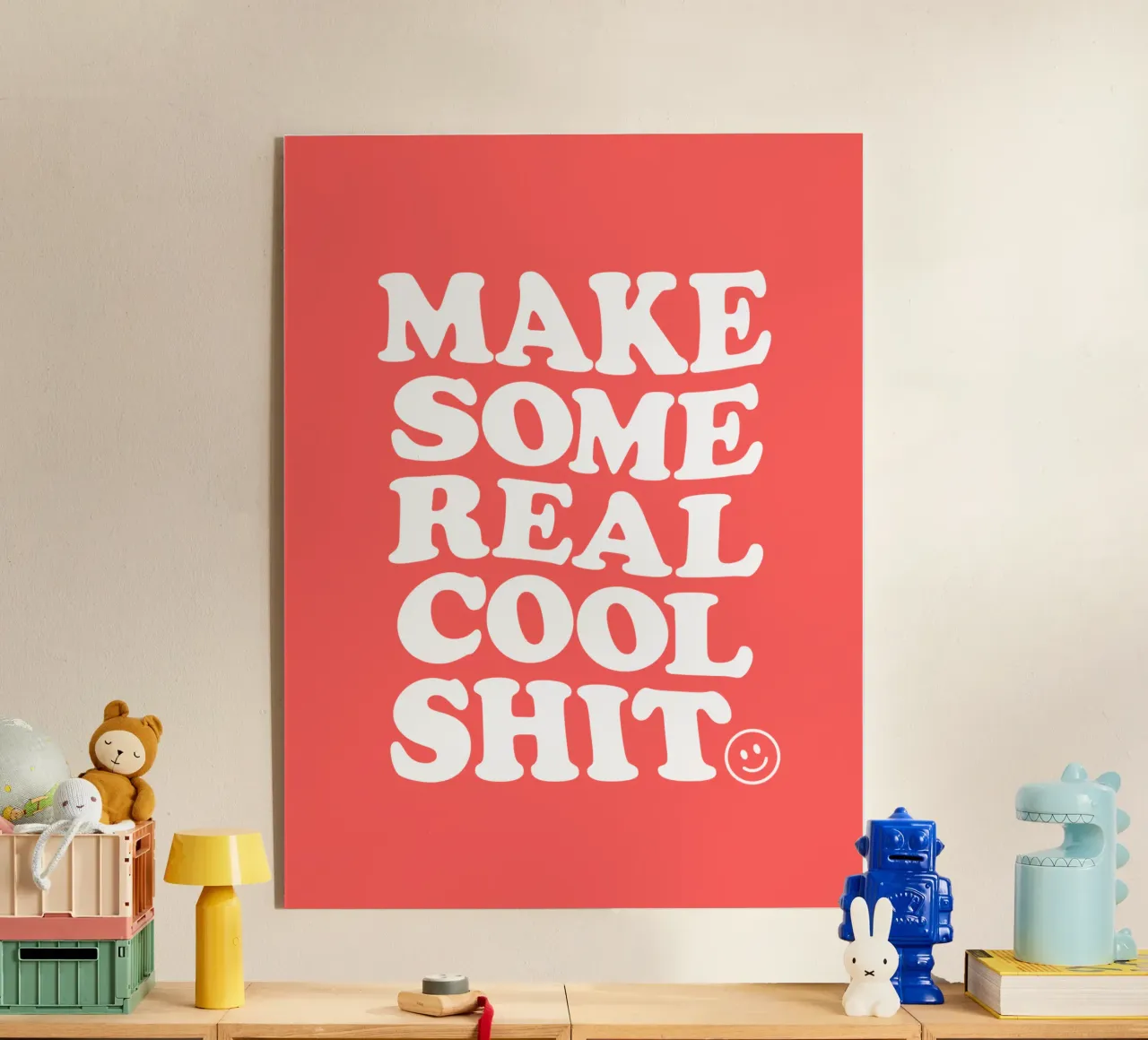 Realizzare un design tipografico retrò in grassetto in rosso plexiglass da THE MOTIVATED TYPE