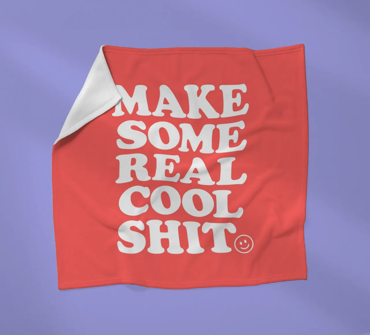 Realizzare un design tipografico retrò in grassetto in rosso coperta in pile da THE MOTIVATED TYPE