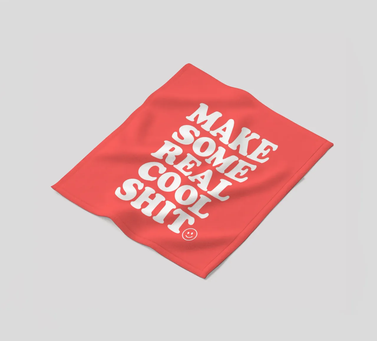 Realizzare un design tipografico retrò in grassetto in rosso coperta in pile da THE MOTIVATED TYPE