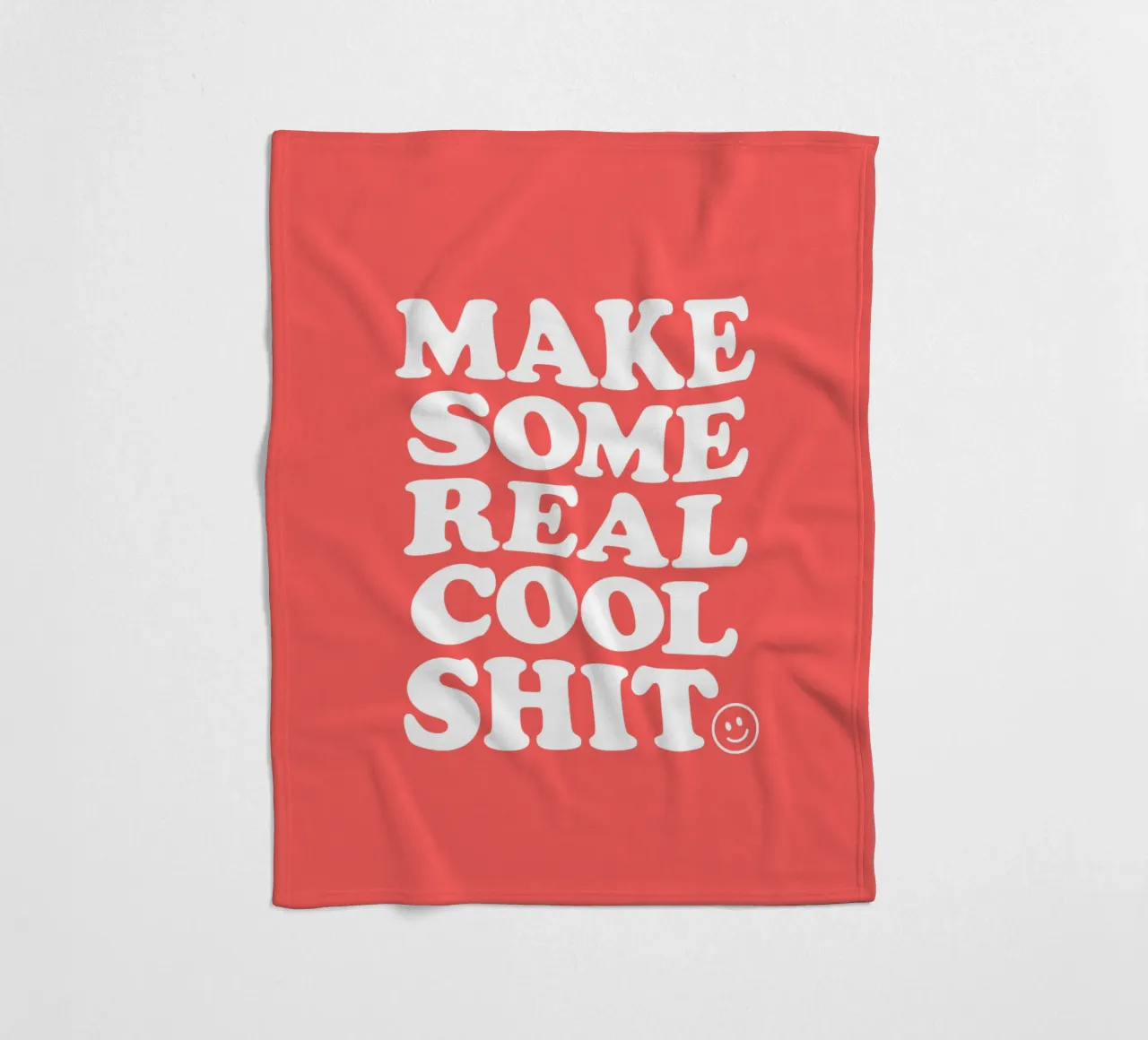 Realizzare un design tipografico retrò in grassetto in rosso coperta in pile da THE MOTIVATED TYPE