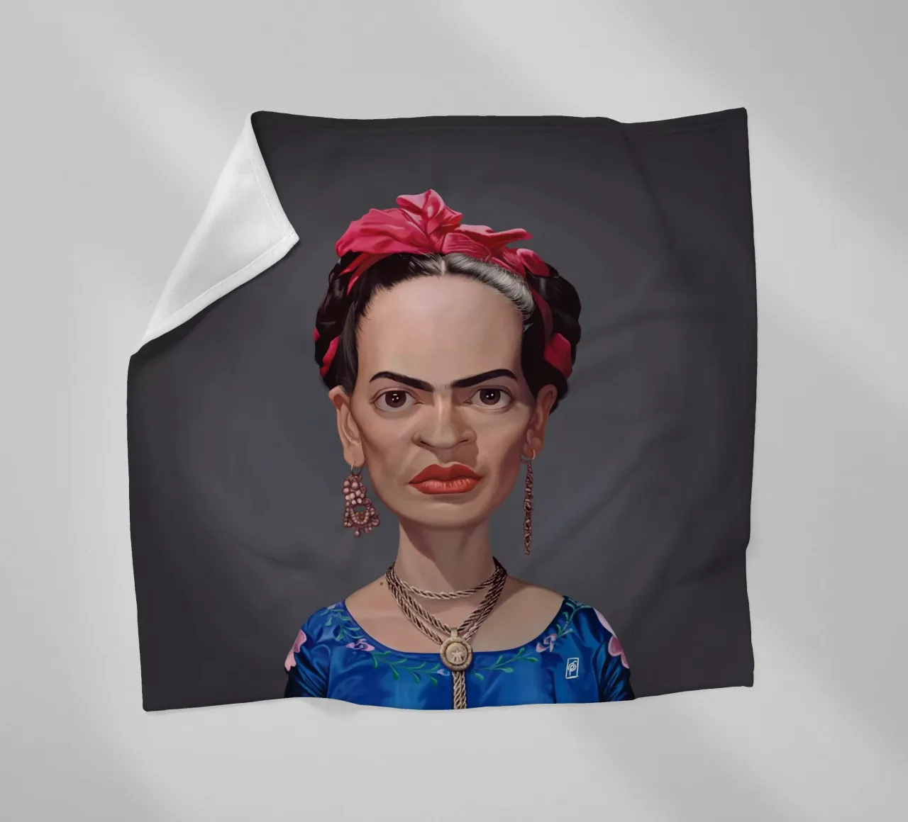 Frida Kahlo coperta in pile da Rob Art | Illustration
