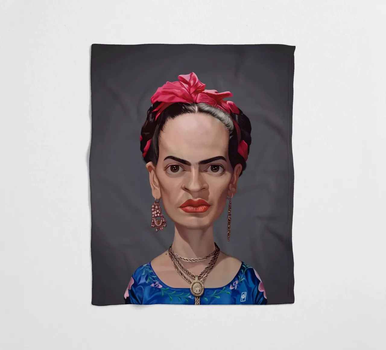 Frida Kahlo coperta in pile da Rob Art | Illustration