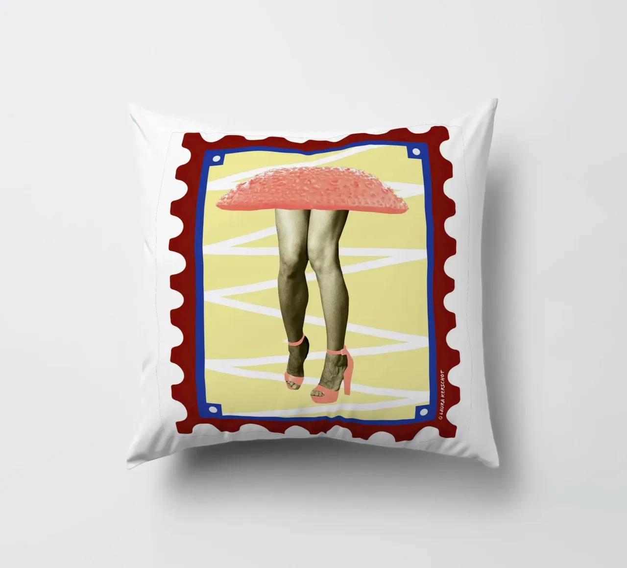 Skirt-mushroom decorative cushion by LauraKerschot