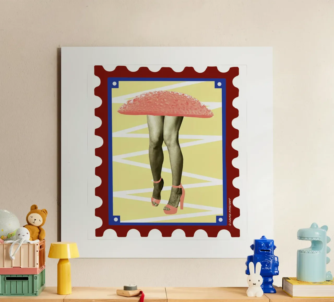 Skirt-mushroom alu-dibond by LauraKerschot