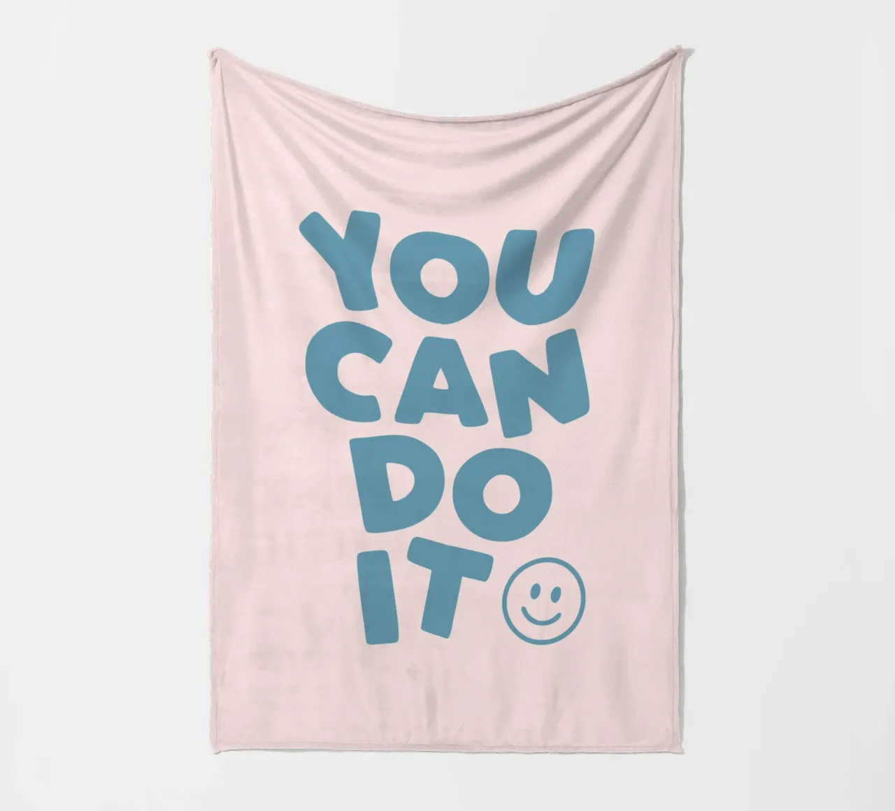 You Can Do It Tipografia allegra, incoraggiante ed edificante coperta in pile da THE MOTIVATED TYPE