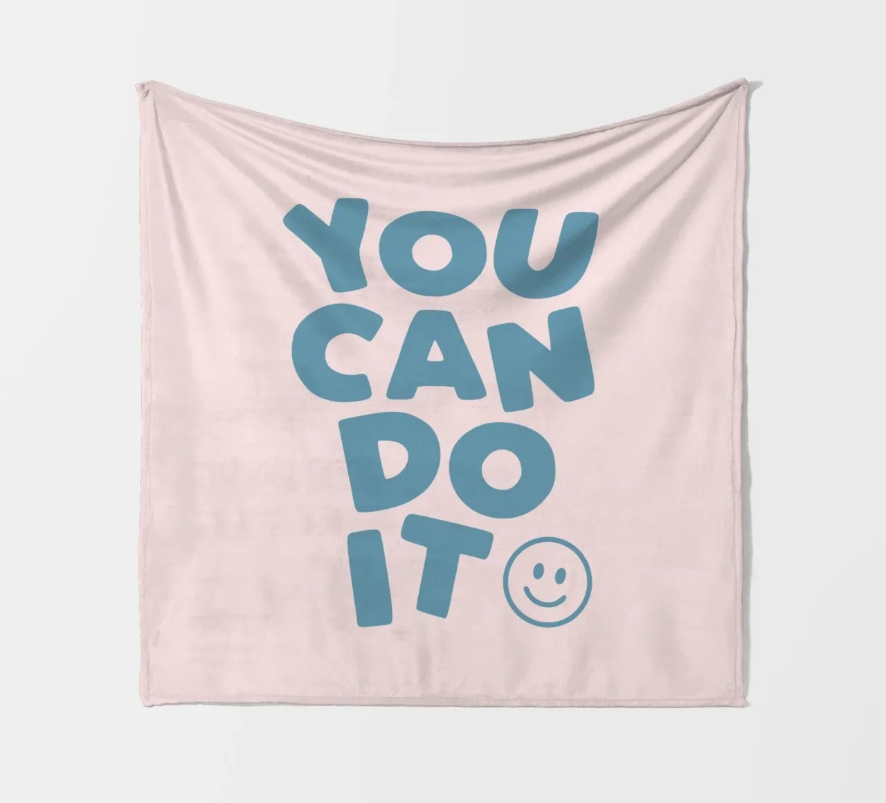 You Can Do It Tipografia allegra, incoraggiante ed edificante coperta in pile da THE MOTIVATED TYPE