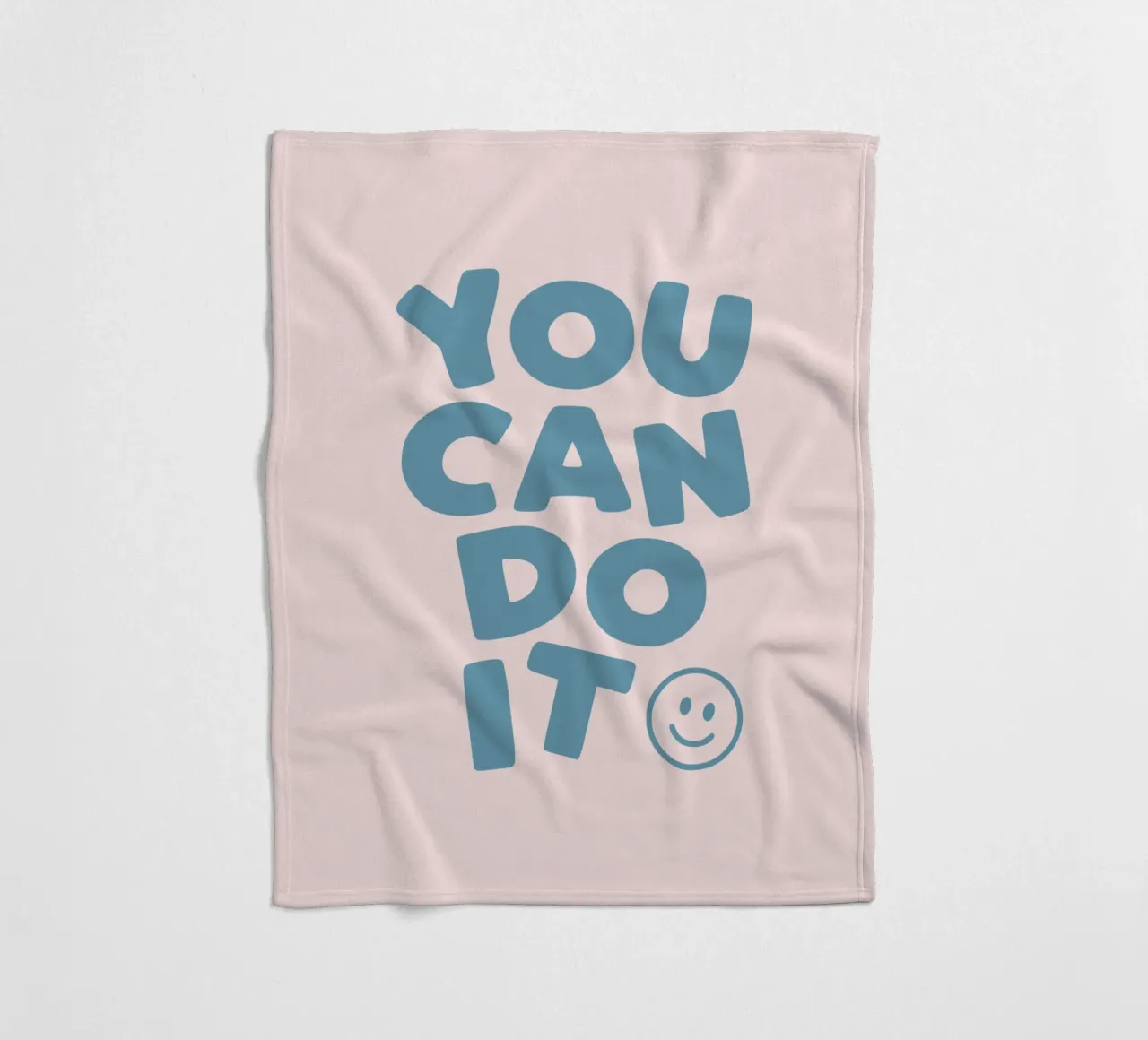 You Can Do It Tipografia allegra, incoraggiante ed edificante coperta in pile da THE MOTIVATED TYPE