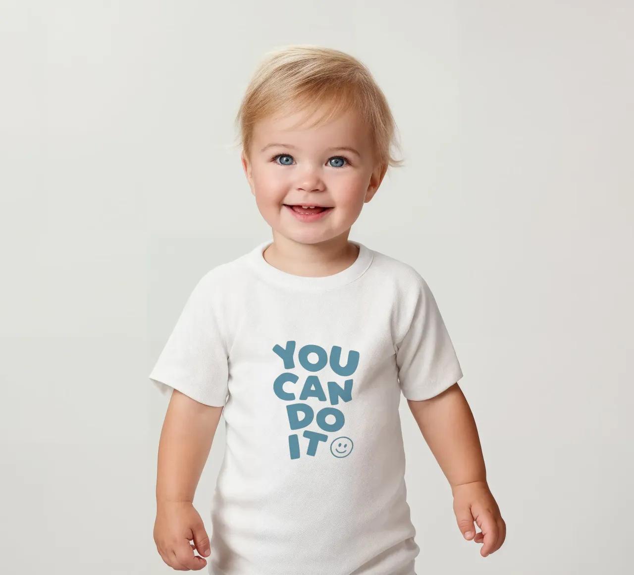 You Can Do It Fröhlich Ermutigend Aufmunternd Typografie Baby T-Shirt von THE MOTIVATED TYPE