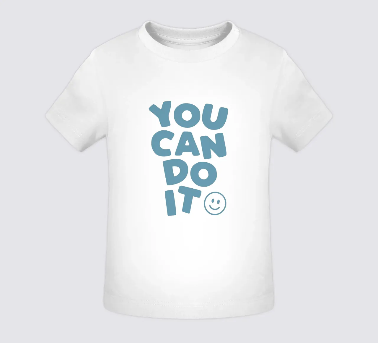 You Can Do It Fröhlich Ermutigend Aufmunternd Typografie Baby T-Shirt von THE MOTIVATED TYPE