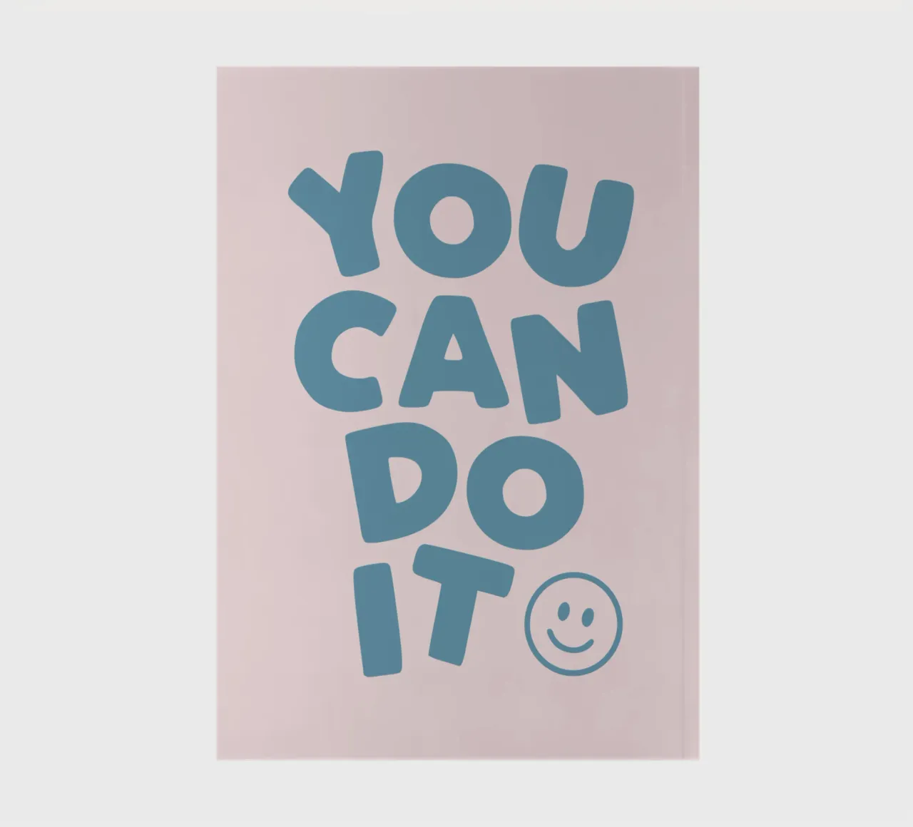You Can Do It Cheerful Encouraging Uplifting Typography notebook by THE MOTIVATED TYPE