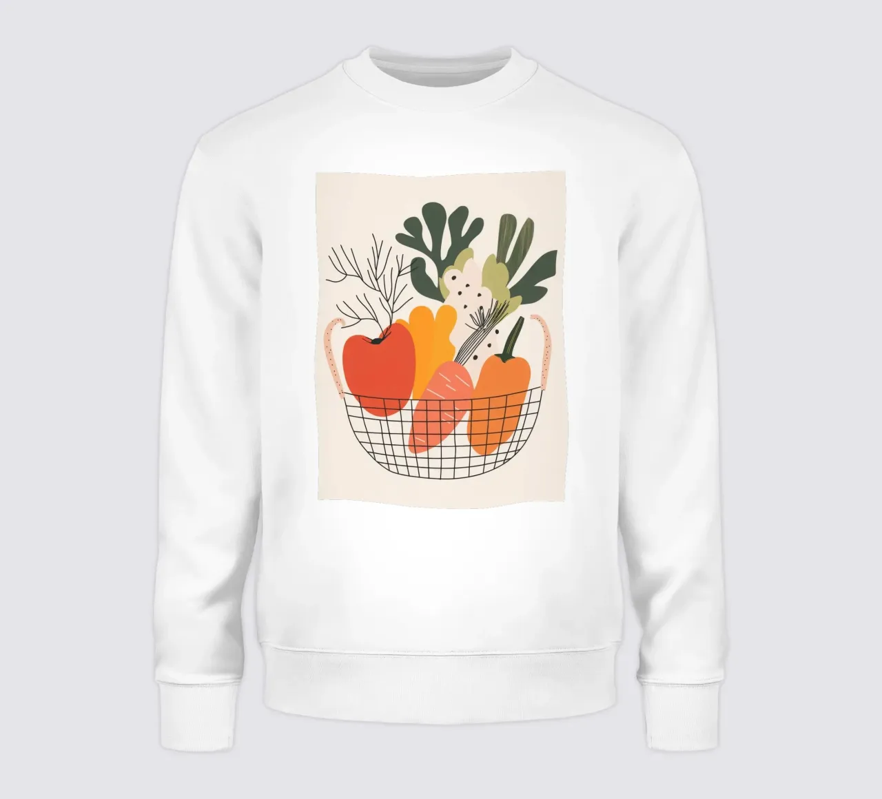 Panier d'abondance - The essence of plants in design sweatshirt by Pop and Fruits - Affiches & posters