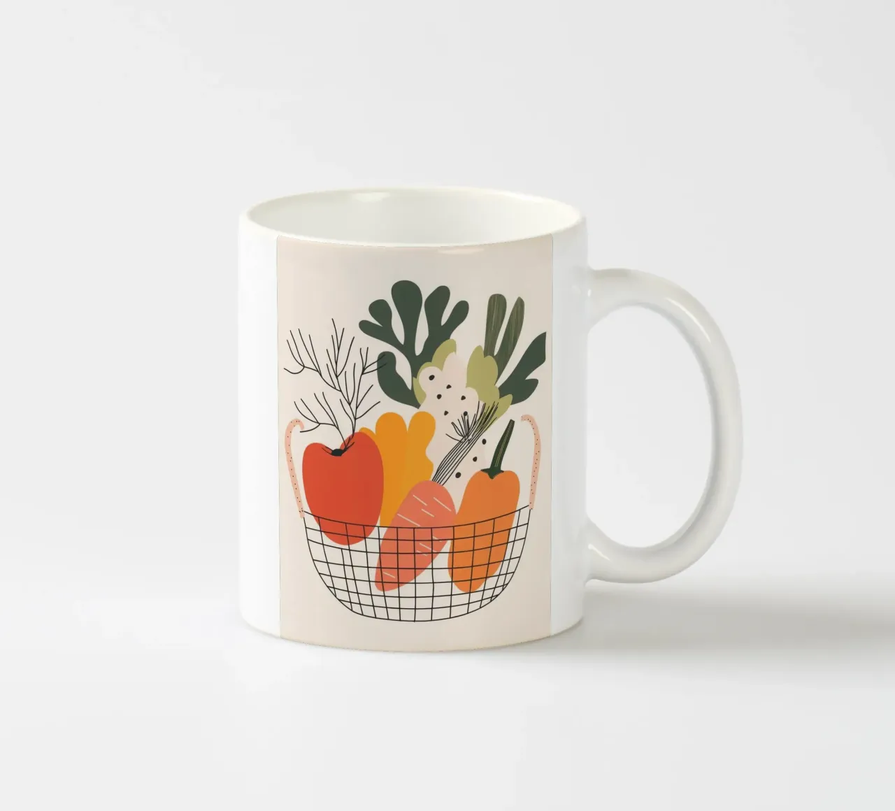 Panier d'abondance - L'essenza delle piante nel design tazza in ceramica da Pop and Fruits - Affiches & posters