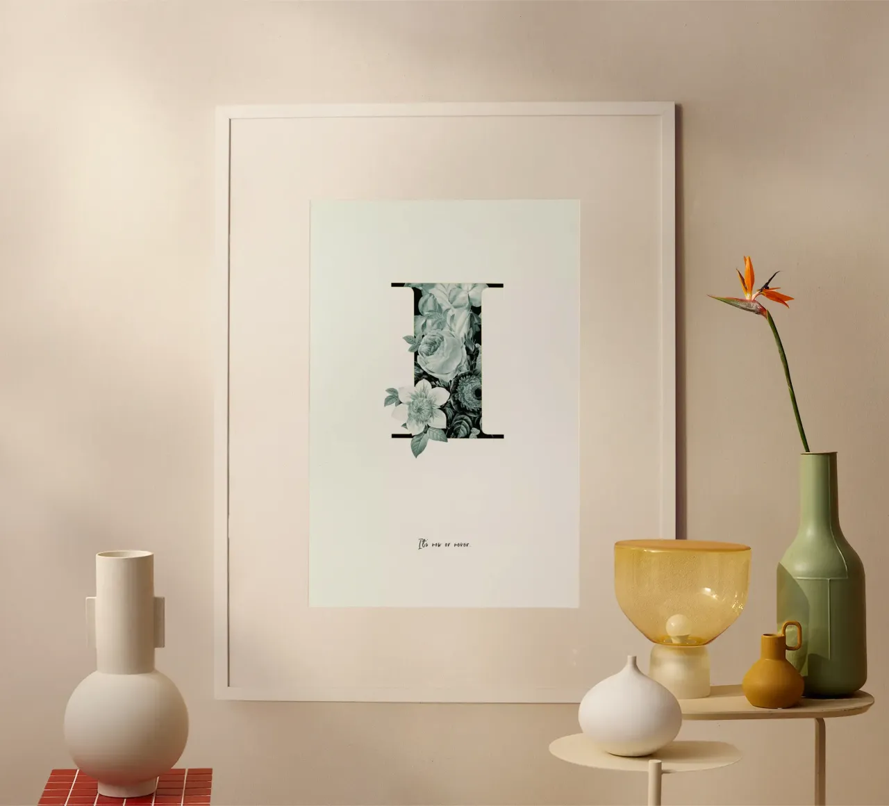 Flower Alphabet - I carta hahnemühle da Froilein Juno
