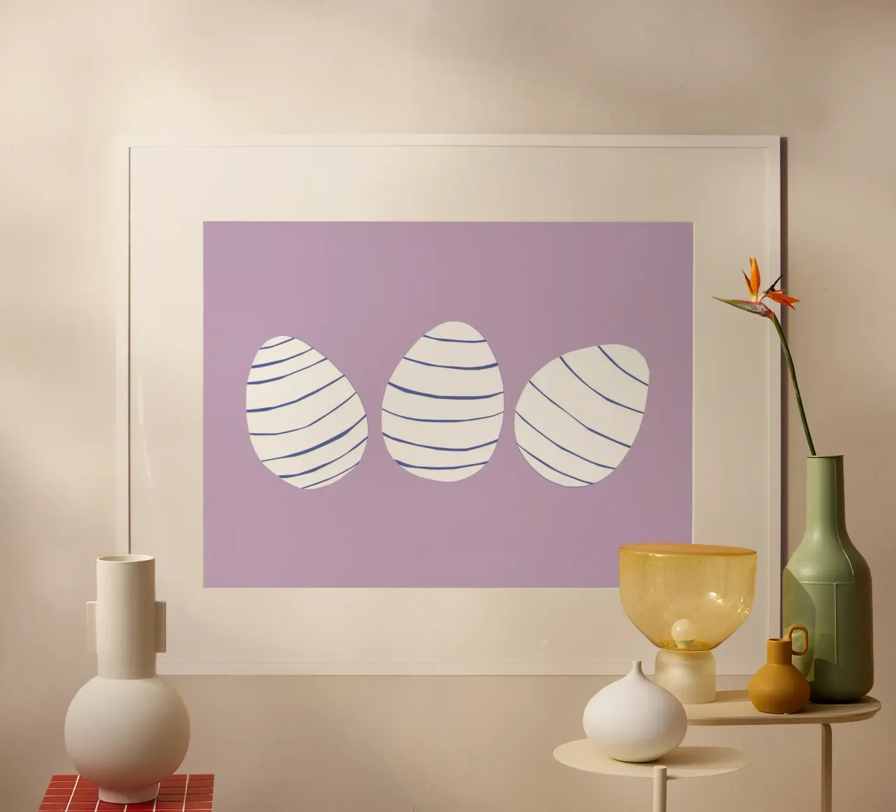 3 Eier Poster von All Colours