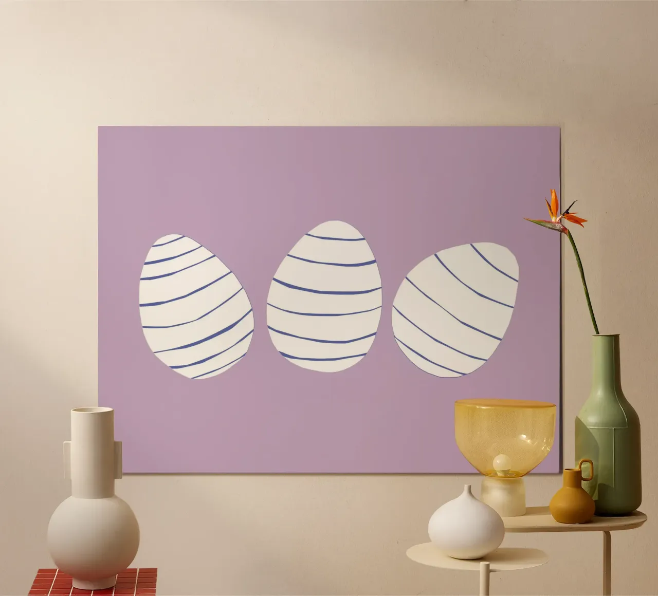 3 Eier Poster von All Colours