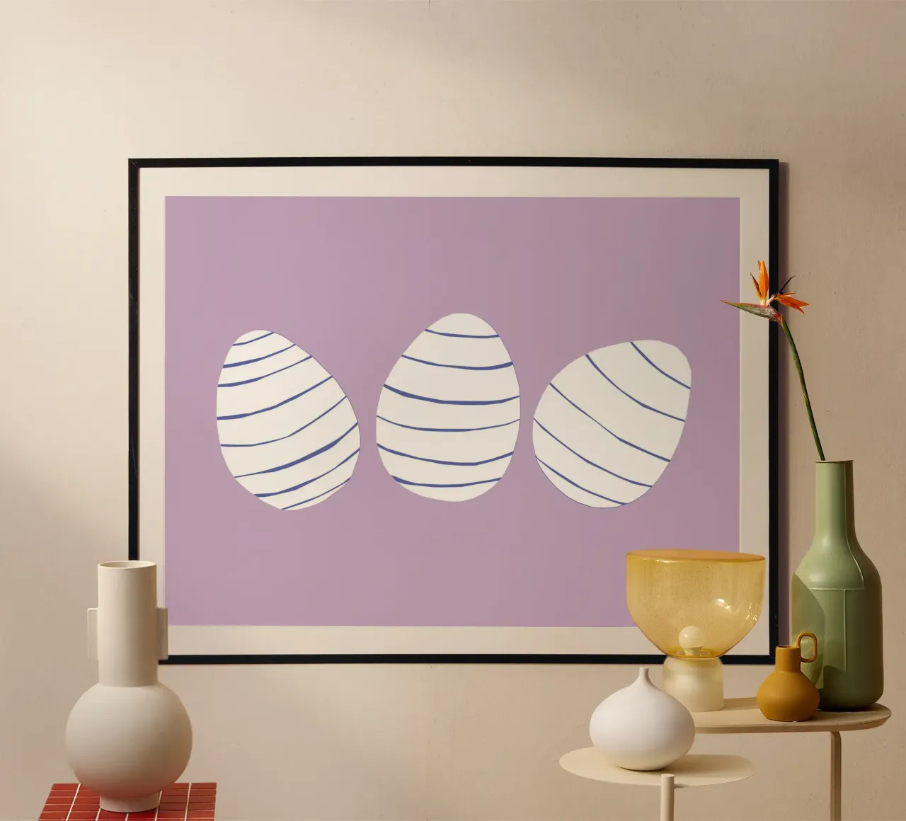 3 Eier Poster von All Colours