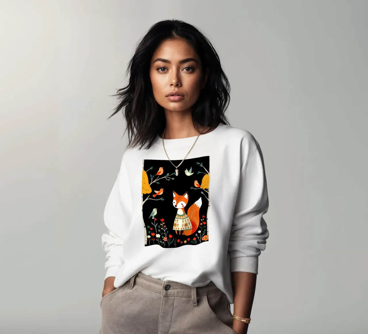 VOLPE NELLA FORESTA felpa da COLLEEN CRAFTS