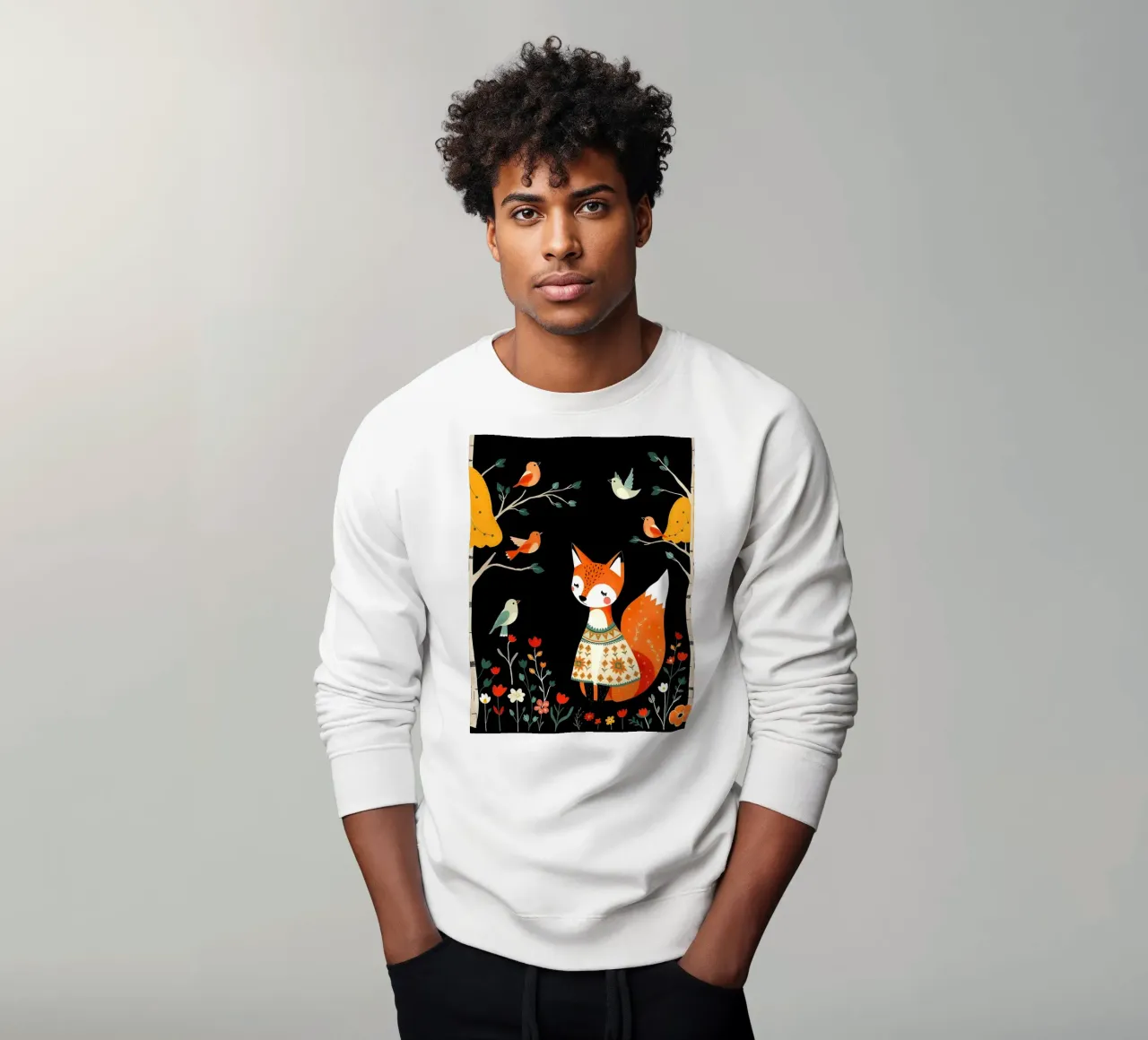 VOLPE NELLA FORESTA felpa da COLLEEN CRAFTS