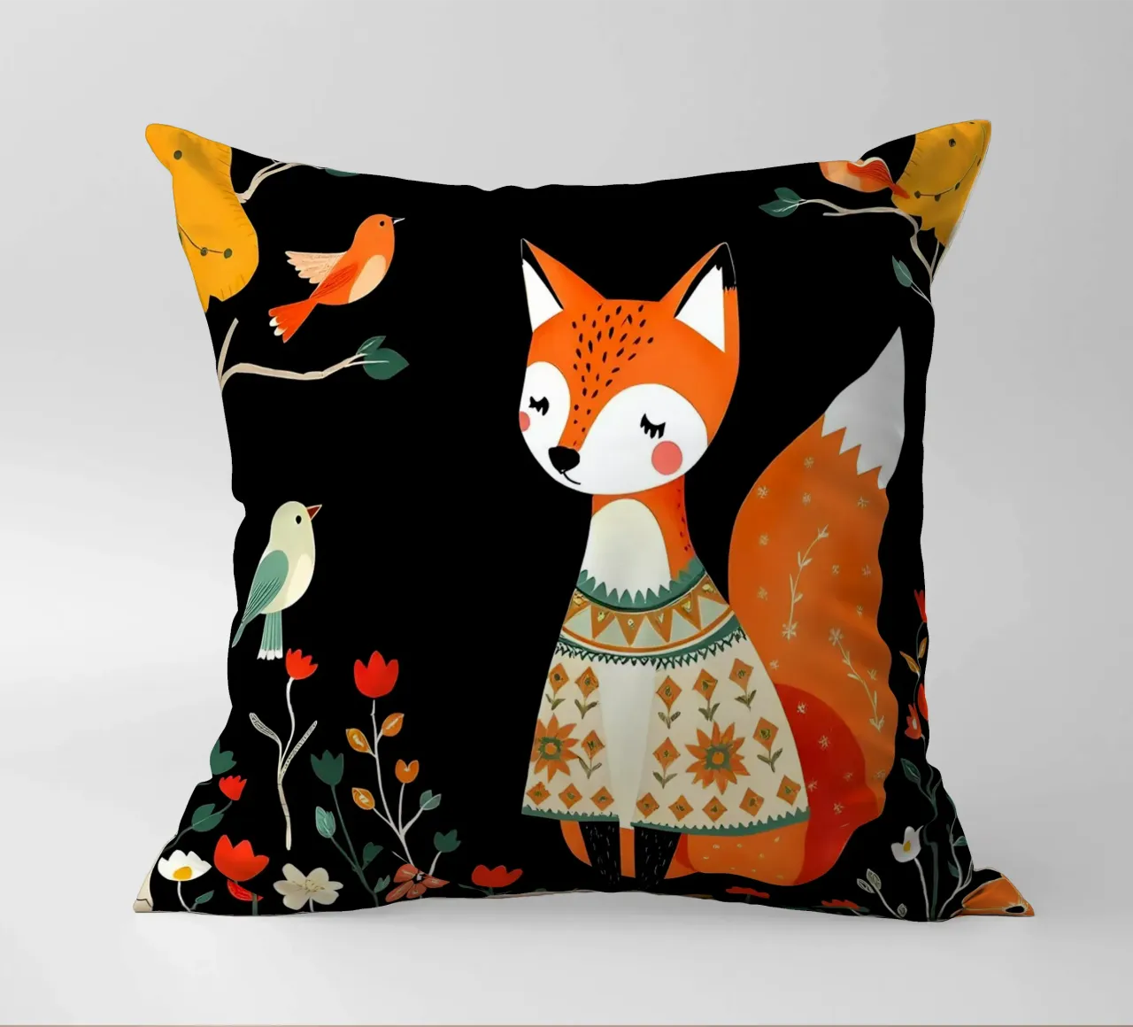 VOLPE NELLA FORESTA cuscino da COLLEEN CRAFTS