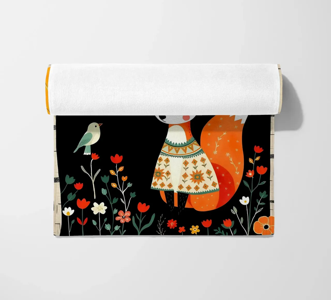 VOLPE NELLA FORESTA telo mare da COLLEEN CRAFTS
