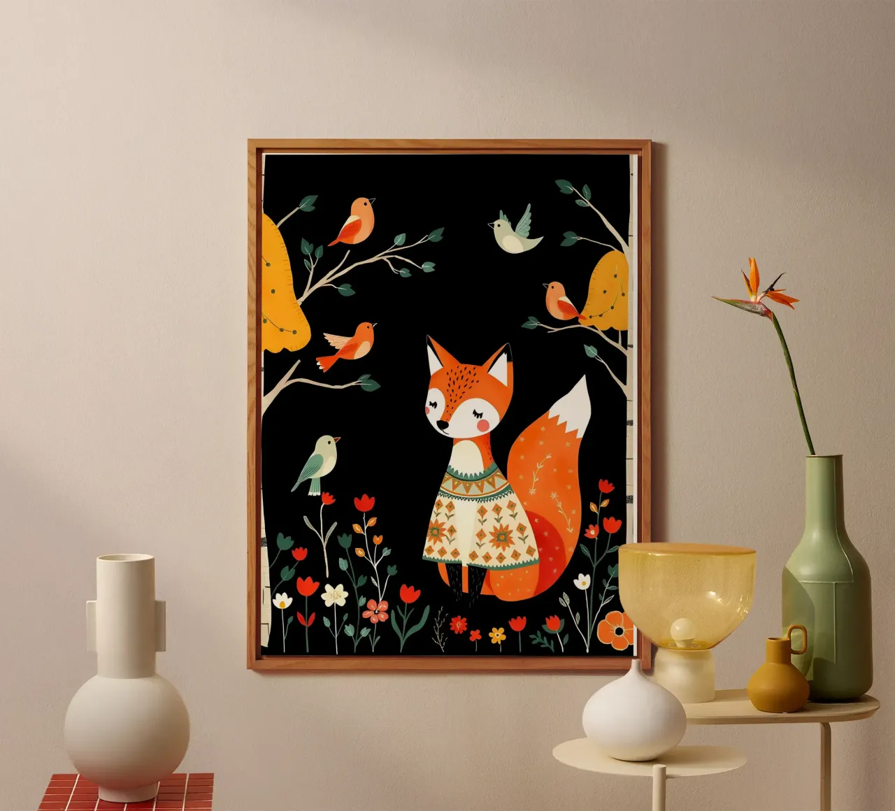 VOLPE NELLA FORESTA alluminio dibond da COLLEEN CRAFTS