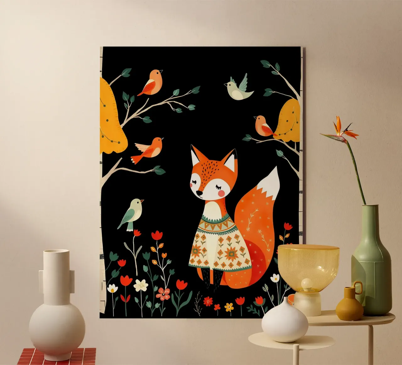 VOLPE NELLA FORESTA alluminio dibond da COLLEEN CRAFTS