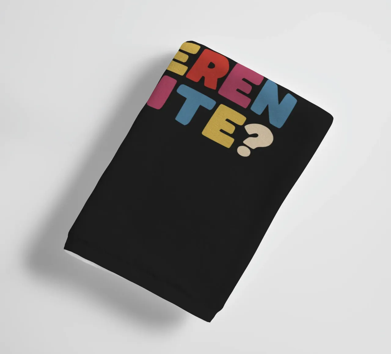 What Is The Best That Could Happen German Typography towel by THE MOTIVATED TYPE