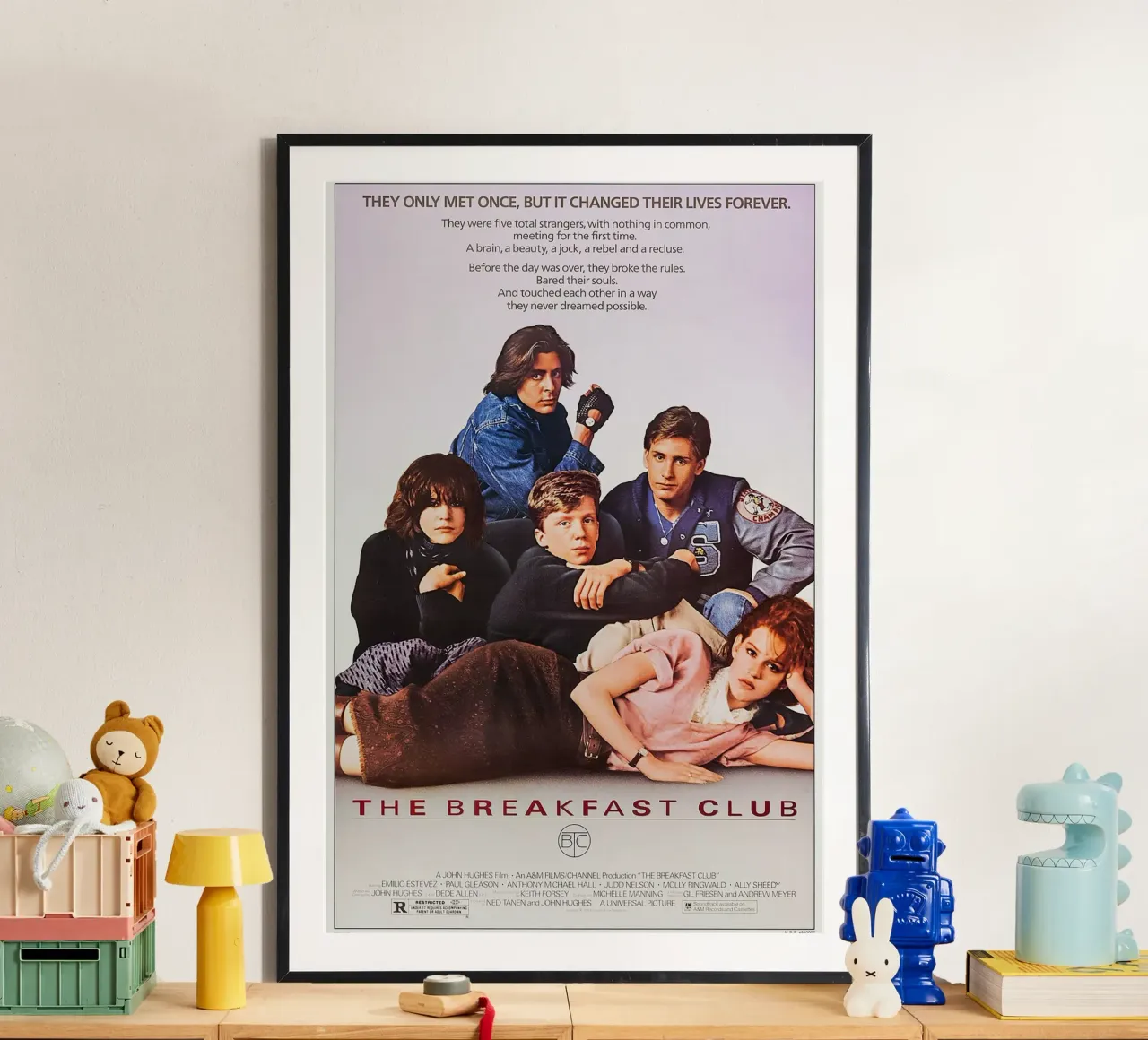 The Breakfast Club Movie poster con telaio in plastica da Attaboy Dsgn
