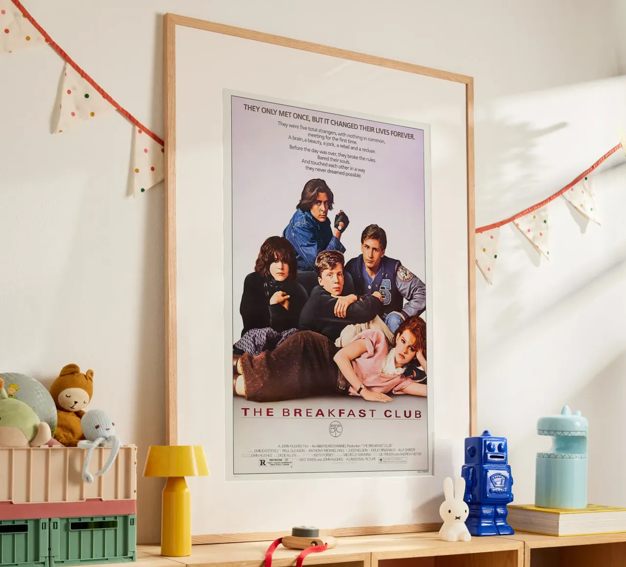 The Breakfast Club Movie poster con telaio in plastica da Attaboy Dsgn