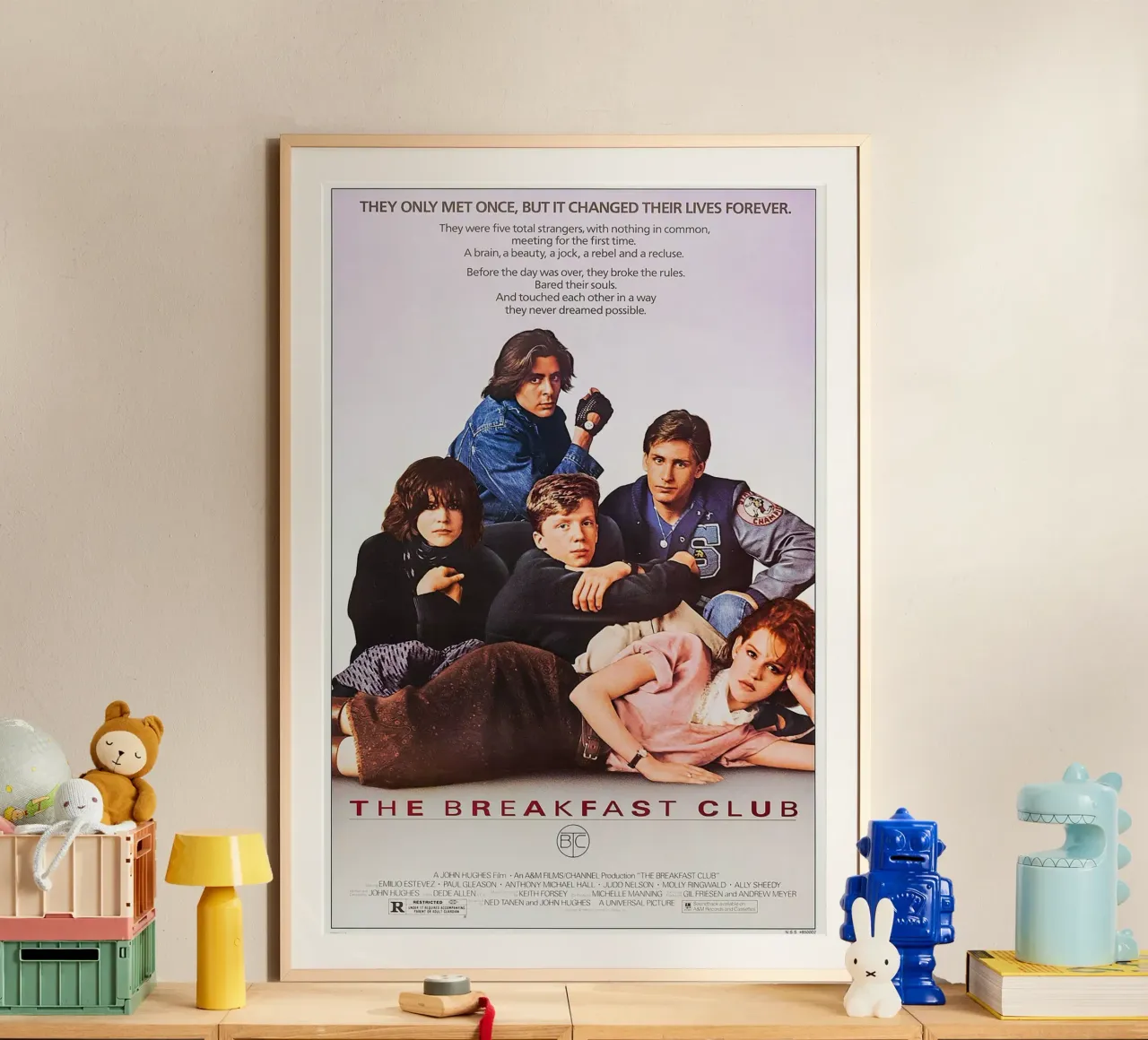 The Breakfast Club Movie poster con telaio in plastica da Attaboy Dsgn