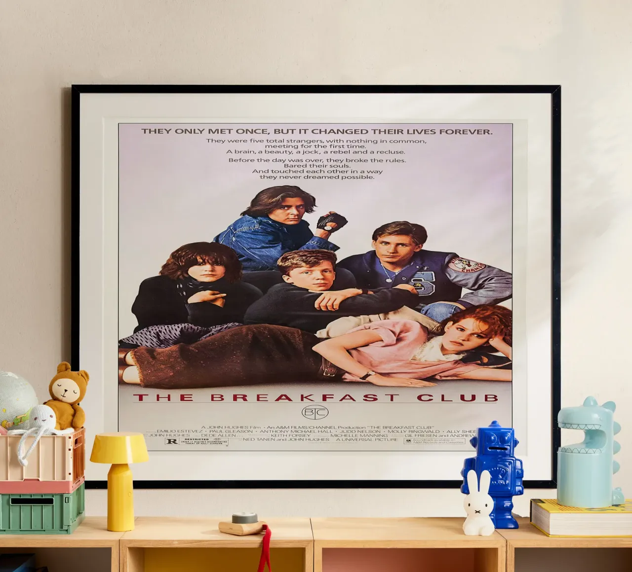 The Breakfast Club Movie poster con telaio in plastica da Attaboy Dsgn