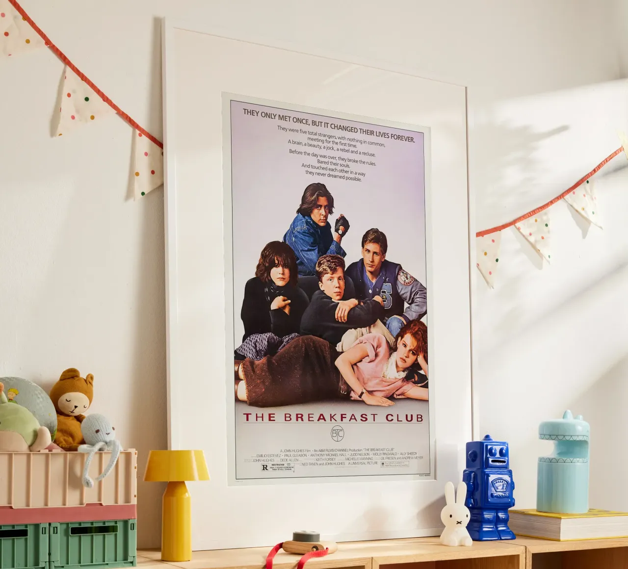 The Breakfast Club Movie poster con telaio in plastica da Attaboy Dsgn