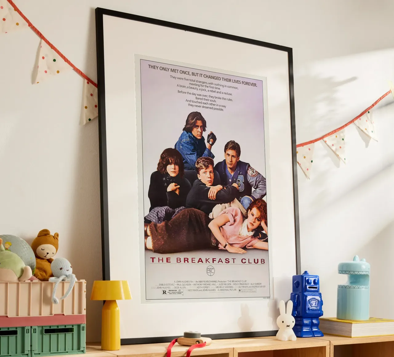 The Breakfast Club Movie poster con telaio in plastica da Attaboy Dsgn