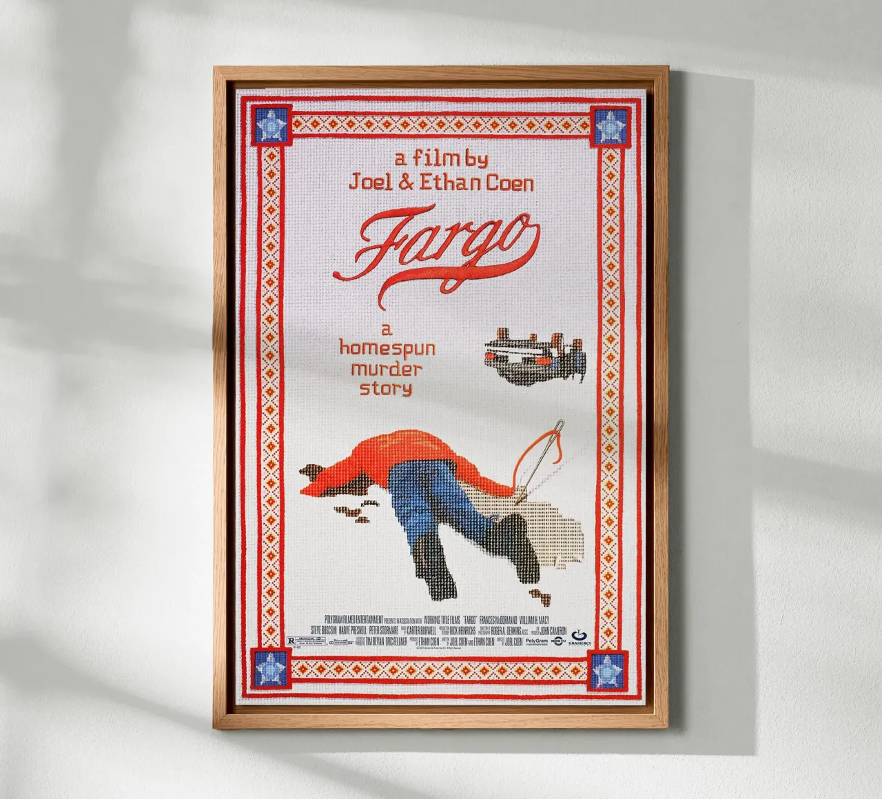 Fargo - A Coen Brothers Crime Masterpiece canvas met Baklijst van Attaboy Dsgn
