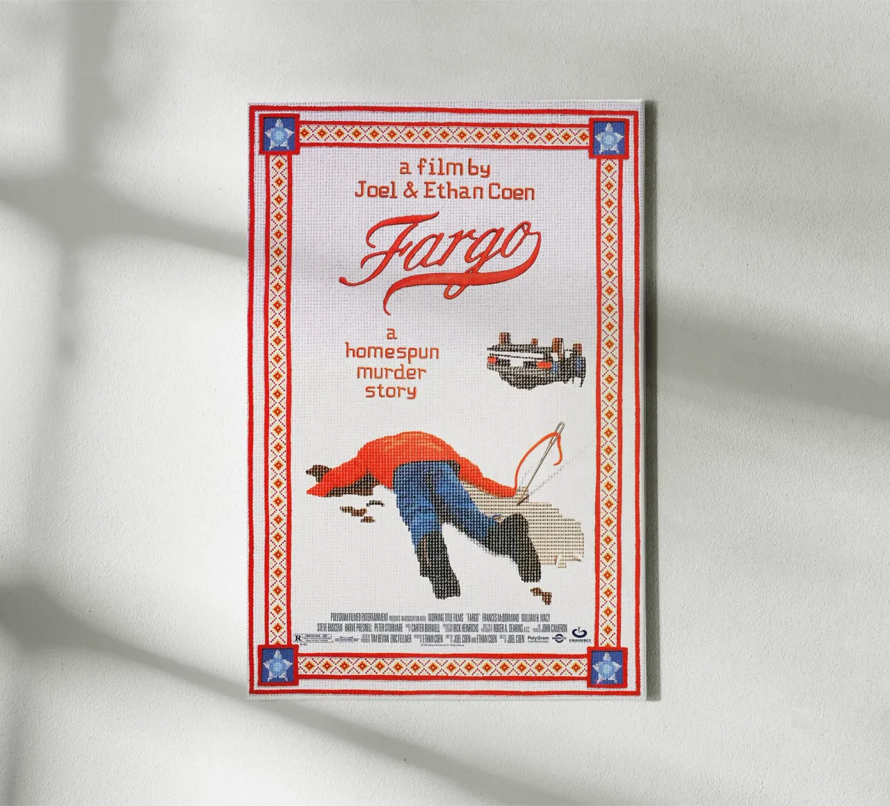 Fargo - A Coen Brothers Crime Masterpiece canvas met Baklijst van Attaboy Dsgn