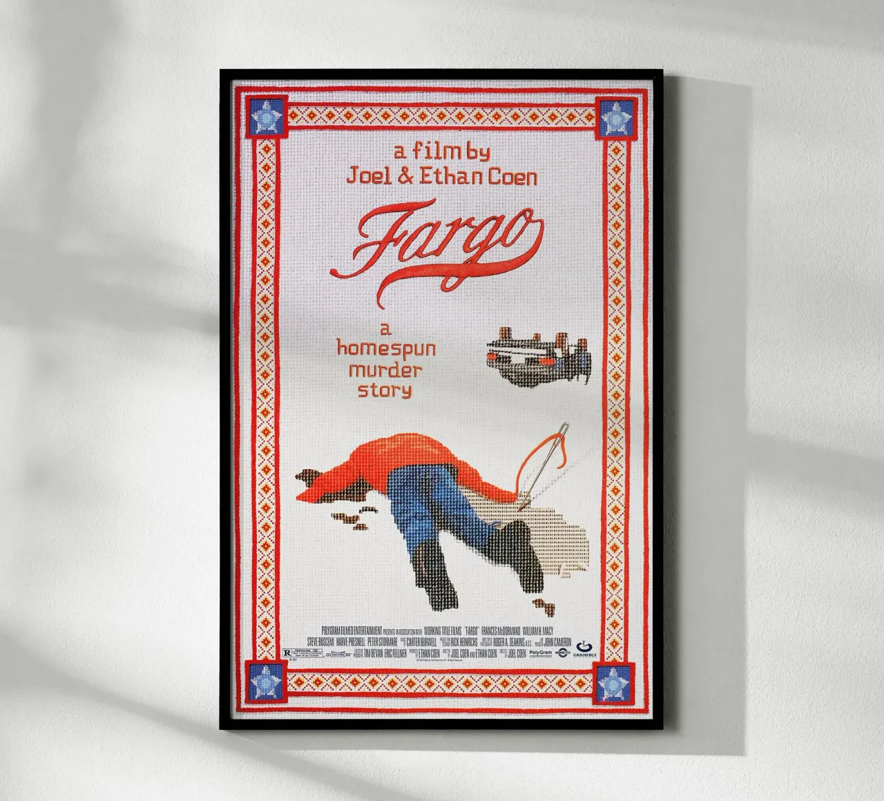 Fargo - A Coen Brothers Crime Masterpiece poster con telaio in legno da Attaboy Dsgn