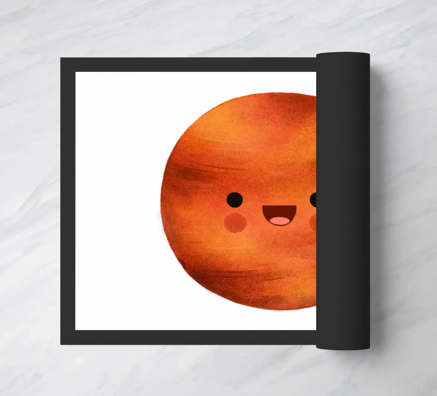 Cute Mars Planet doormat by julianamotzko