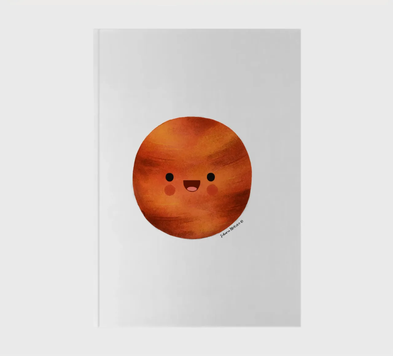 Cute Mars Planet notebook by julianamotzko