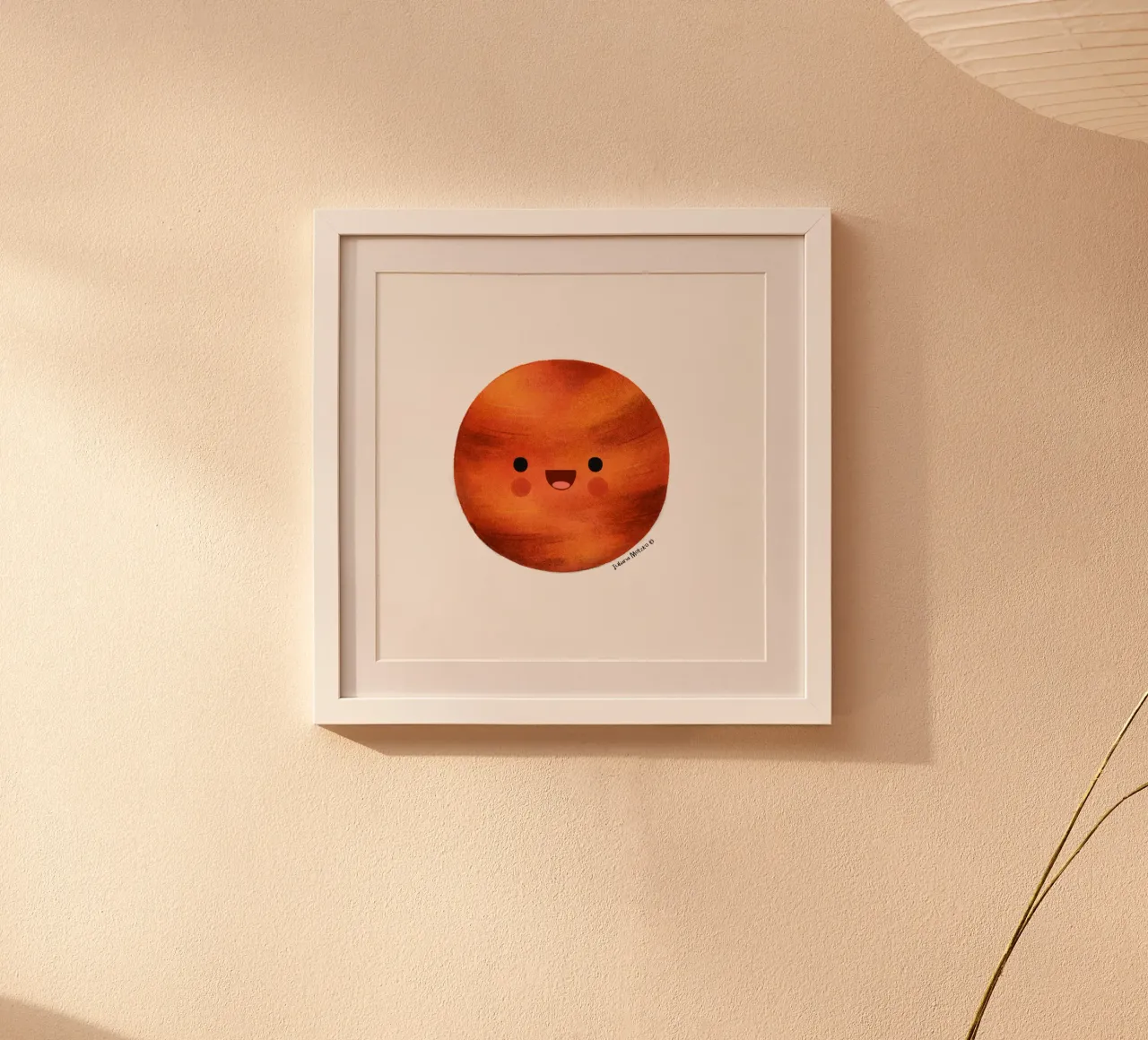 Cute Mars Planet Hahnemühle von julianamotzko