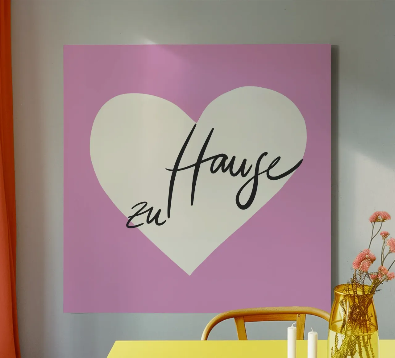 thuis canvas met Baklijst van All Colours