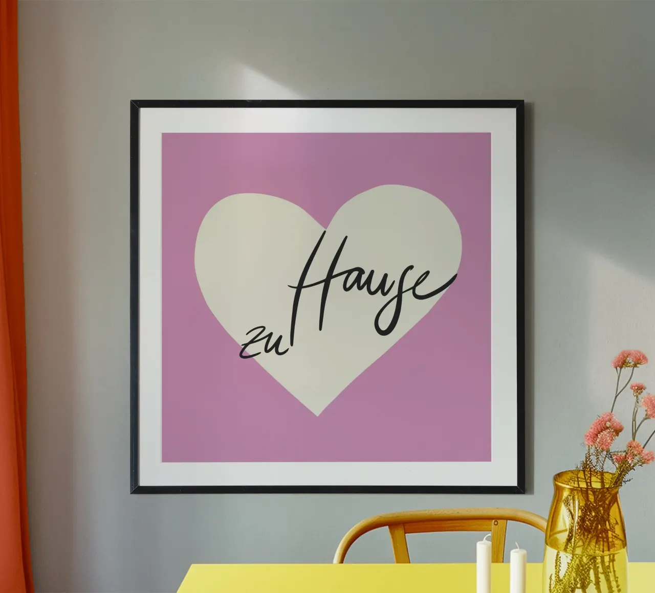 a casa poster con telaio in legno da All Colours