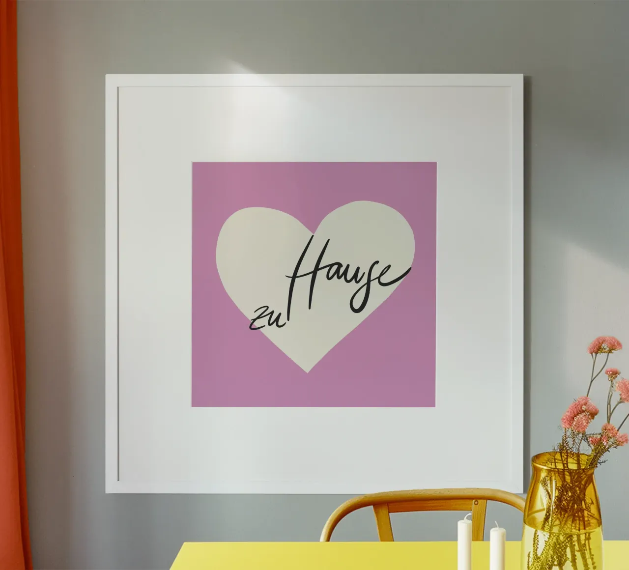 a casa poster con telaio in legno da All Colours
