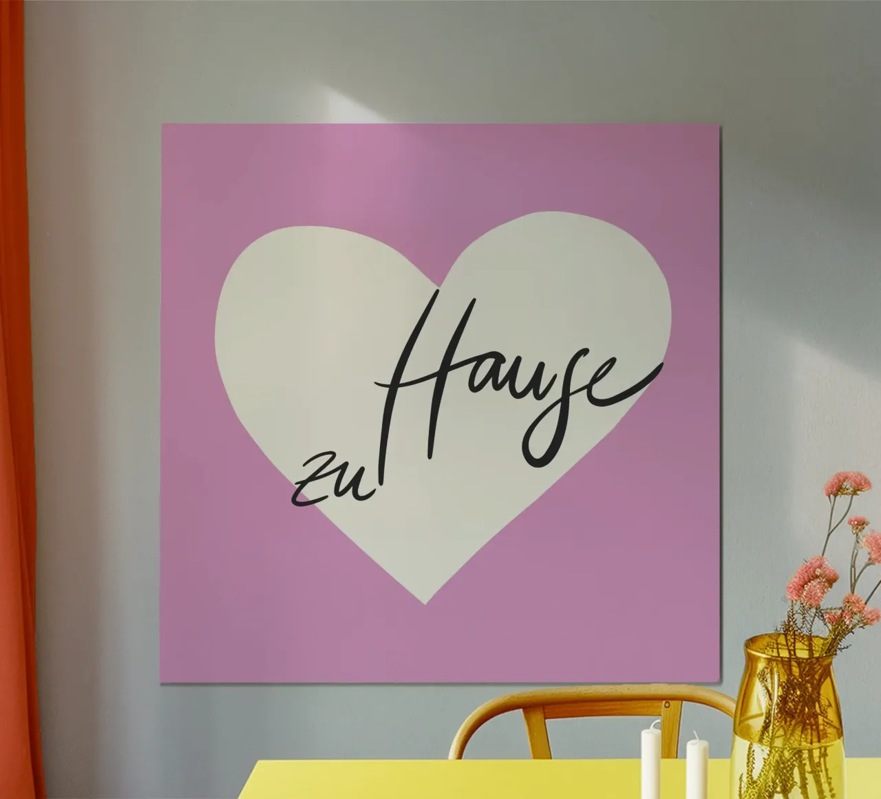 a casa poster con telaio in legno da All Colours