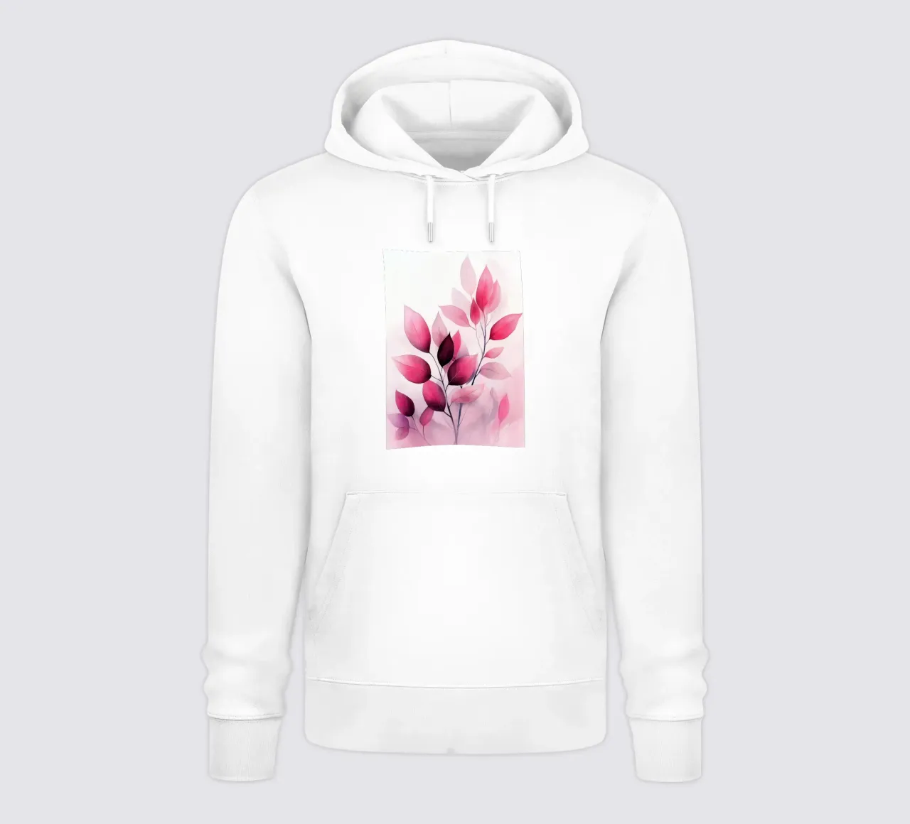 Foglie rosse felpa con cappuccio da Justyna Jaszke JBJart