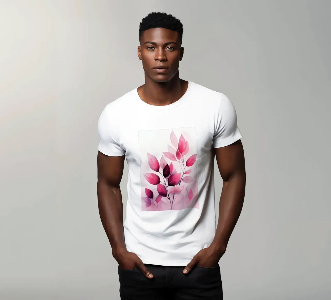 Foglie rosse t-shirt da Justyna Jaszke JBJart
